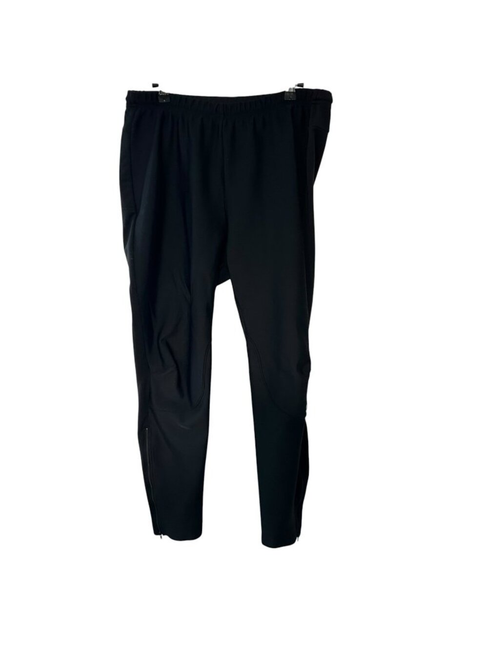 REI Men's Black Athletic Pants with Zipper Ankle Performance Activewear Large